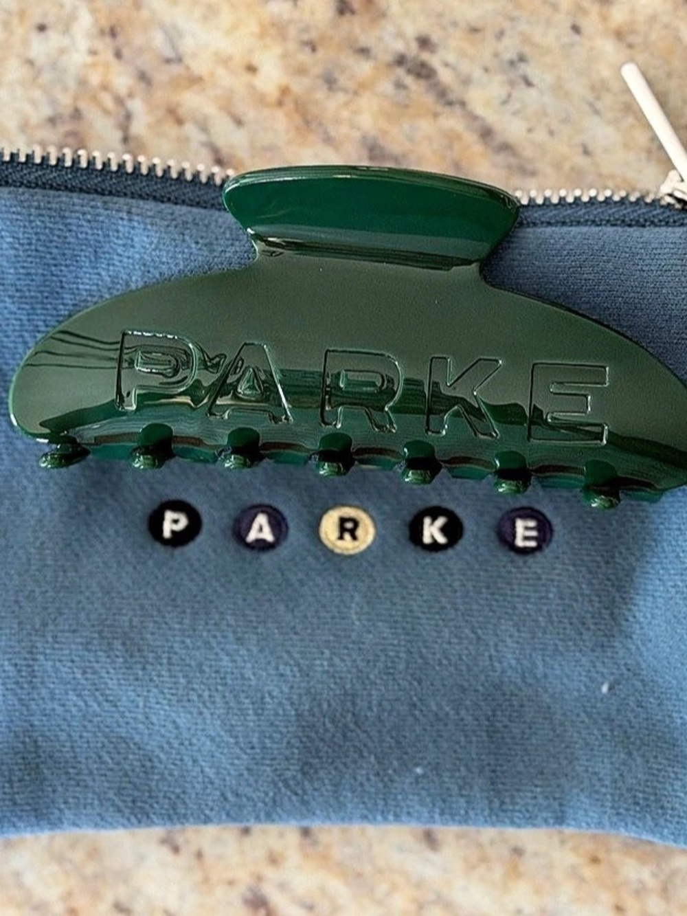 PARKE- NYC Pop-Up CPK Green Claw Clip NWT
